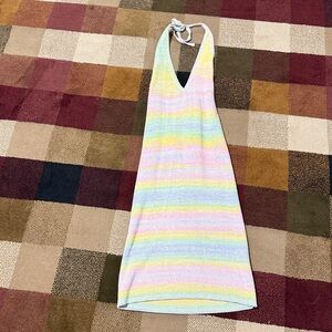 Wild Fable Women’s Knit Backless Sundress in Pastel Colors. Medium.
